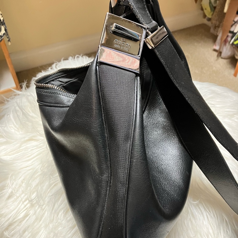 Gucci Attache Black Leather Vintage